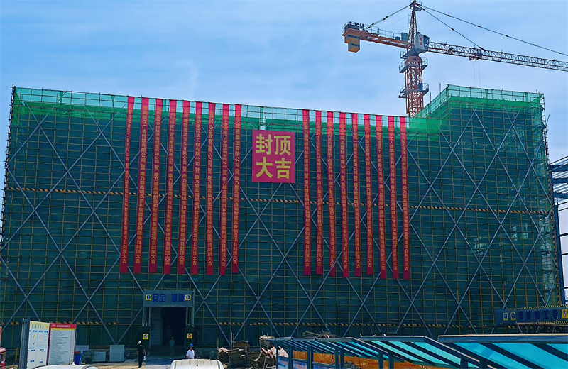 2025年5月20日，江蘇公司承建的康乃馨高端織造和智能裝備制造一期項(xiàng)目主體結(jié)構(gòu)順利封頂。